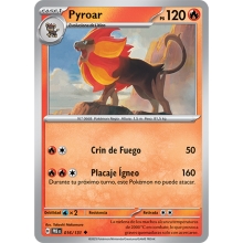 POKEMON EVOLUCIONES PRISMATICAS CARTA PYROAR POCO COMA?N
