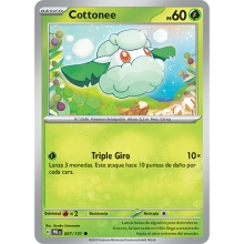 POKEMON PRISMATIC EVOLUTIONS CARTA COTTONEE COMA?N