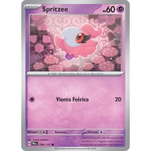 POKEMON PRISMATIC EVOLUTIONS CARTA SPRITZEE COMA?N