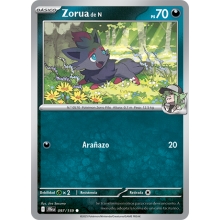 POKEMON JOURNEY TOGETHER CARTA NA?S ZORUA COMA?N