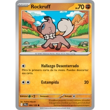 POKEMON JOURNEY TOGETHER CARTA ROCKRUFF COMA?N
