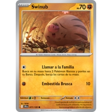 POKEMON JOURNEY TOGETHER CARTA SWINUB COMA?N