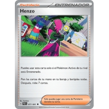 POKEMON DESTINOS DE PALDEA CARTA HENZO POCO COMA?N