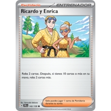 POKEMON AVENTURAS COMPARTIDAS CARTA RICARDO Y ENRICA COMA?N