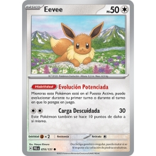 POKEMON EVOLUCIONES PRISMATICAS CARTA EEVEE COMA?N