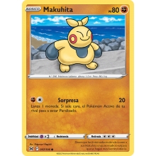 POKEMON LOST ORIGIN CARTA MAKUHITA COMA?N