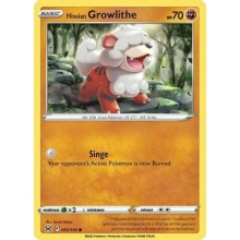 POKEMON LOST ORIGIN CARTA GROWLITHE DE HISUI COMA?N