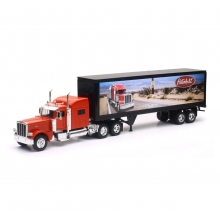 NEWRAY 13453B 1:32 PETERBILT 389 W DRY VAN TRAILER ( TRIBUTE TO TRUCKERS )