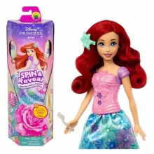 MATTEL HTV88 DISNEY PRINCESA MUECA ARIEL SPIN AND REVEAL FLORES