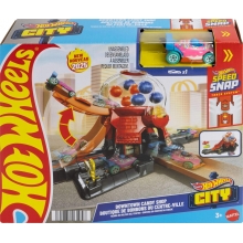 MATTEL JBM62 HOT WHEELS CITY PISTA DE JUGUETE TIENDA DE DULCES