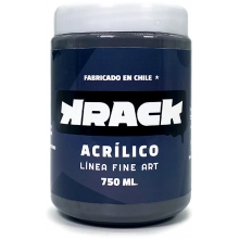 KRACK ACRILICO MATERIA GRIS 750ML