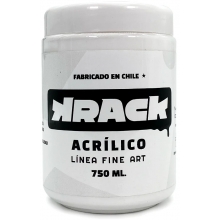 KRACK ACRILICO BLANCO TIZA 750ML