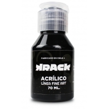 KRACK ACRILICO NEGRO BRIGIDO 70ML