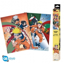 ABYSSE ABYDCO776 NARUTO SET 2 POSTERS CHIBI 52X38 TEAM 7