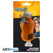 ABYSSE ABYKEY592 ONE PIECE PLUSH KEYCHAIN MEAT ON A BONE