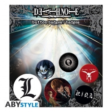 ABYSSE BP0641 DEATH NOTE CHARACTERS BADGE PACK