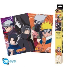 ABYSSE GBYDCO387 NARUTO SET 2 POSTERS CHIBI 52X38 KONOHA NINJAS & DESERTERS