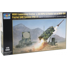 TRUMPETER 01022 1:35 M901 LAUNCHING STATION & AN MPQ 53 RADAR SET OF MIM 104 PATRIOT SAM