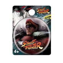MONOGRAM 71076 STREET FIGHTERS M . BISON SINGLE BUTTON PIN