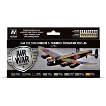 VALLEJO 71145 MODEL AIR SET BOMBER & TRAINING AIR COMMAND 1939-45