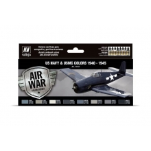 VALLEJO 71157 MODEL AIR SET US NAVY & UMSC WWII 1940-1945