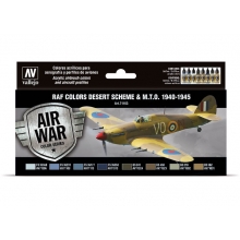 VALLEJO 71163 MODEL AIR SET WWII RAF DESERT ( 8 )