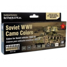 VALLEJO 71188 MODEL AIR SET SOVIET WWII CAMO COLORS