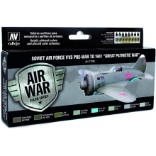 VALLEJO 71196 MODEL AIR SET PRE - WAR TO 1941 GREAT PATRIOTIC WAR