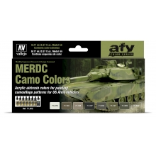 VALLEJO 71202 MODEL AIR SET MERDC CAMO COLORS ( 8 )