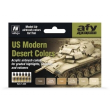 VALLEJO 71209 MODEL AIR SET US MODERN DESERT COLORS