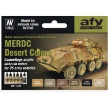 VALLEJO 71212 MODEL AIR SET MERDC DESERT COLORS ( 6 )