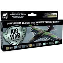 VALLEJO 71603 MODEL AIR SET SOVIET RUSSIAN COLORS SU - 25/39 FROGFOOT FROM 80S TO PRESENT