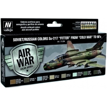 VALLEJO 71604 MODEL AIR SET SOVIET RUSSIAN COLOURS SU 7/17 FITTER