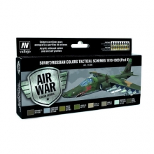 VALLEJO 71608 MODEL AIR SET SOVIET RUSSIAN COLORS TACTICAL SCHEMES 1978-1989 ( PART II )