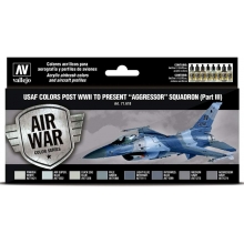 VALLEJO 71618 USAF COLORS POST WWII TO PRESENT AGGRESSOR SQUADRON PART III