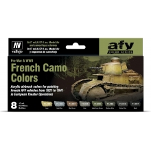 VALLEJO 71644 MODEL AIR SET FRENCH CAMO COLORS