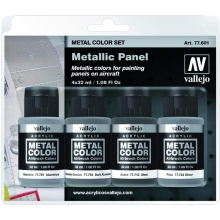 VALLEJO 77601 METAL COLOR SET METALLIC PANEL