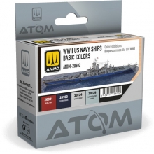 AMMO MIG JIMENEZ ATOM20602 ATOM SET COLORES BASICOS BUQUES ARMADA EE UU WWII