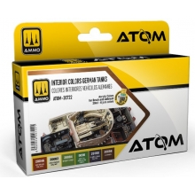 AMMO MIG JIMENEZ ATOM20722 ATOM SET COLORES INTERIORES VEHICULOS ALEMANES