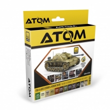 AMMO MIG JIMENEZ ATOM20730 ATOM SET COLORES EXTERIORES E INTERIORES PARA STUG III AUSF G