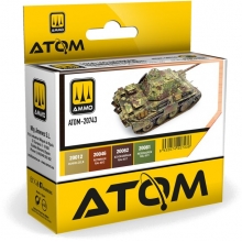 AMMO MIG JIMENEZ ATOM20743 ATOM SET COLORES ESTANDAR ALEMANES 1944 45