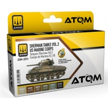 AMMO MIG JIMENEZ ATOM20751 ATOM SET TANQUES SHERMAN VOL 3 CUERPO DE MARINES EEUU 2GM