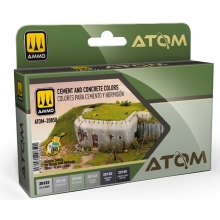 AMMO MIG JIMENEZ ATOM20850 ATOM SET COLORES PARA CEMENTO Y HORMIGON