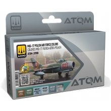AMMO MIG JIMENEZ ATOM20908 ATOM SET COLORES MIG 17 FUERZA AEREA POLACA