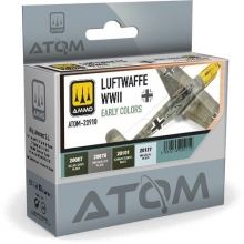 AMMO MIG JIMENEZ ATOM20910 ATOM COLORES DE LA LUFTWAFFE DE PRINCIPIOS DE LA SEGUNDA GUERRA MUNDIAL