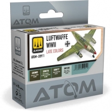 AMMO MIG JIMENEZ ATOM20911 ATOM COLORES DE LA LUFTWAFFE DE FINALES DE LA SEGUNDA GUERRA MUNDIAL