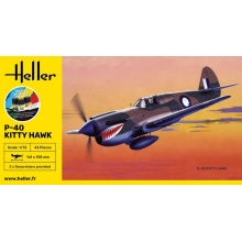 HELLER 56266 1:72 STARTER KIT P 40 KITTY HAWK