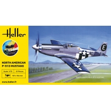 HELLER 56268 1:72 STARTER KIT P 51 MUSTANG