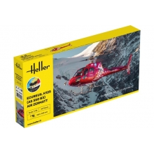 HELLER 56490 1:48 STARTER KIT ECUREUIL H125 ( AS 350 B3 ) AIR ZERMATT
