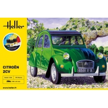 HELLER 56765 1:24 STARTER KIT CITROEN 2 CV